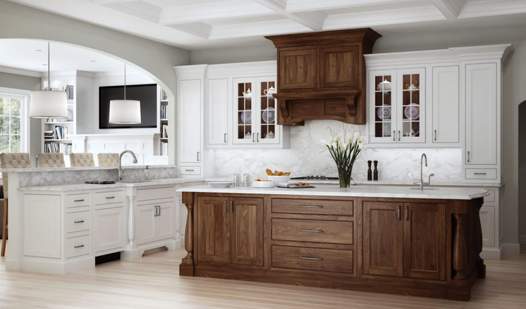 Woodland and Walnut Kitchen Cabinets